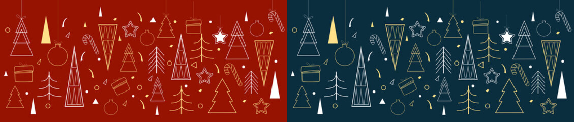 Modern Christmas background 2022.