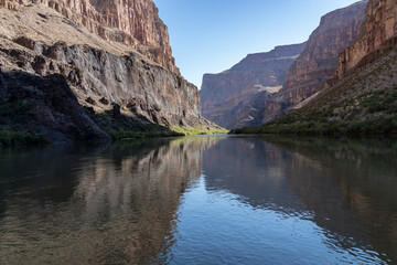 USA, Arizona. Pyroclastic formations along the Colorado River, Grand Canyon National Park.