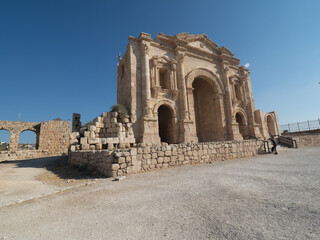 Obraz premium Ciudad romana de Jerash, en Jordania, Oriente Medio, Asia