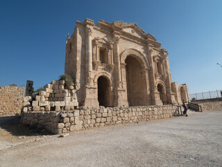 Fototapeta premium Ciudad romana de Jerash, en Jordania, Oriente Medio, Asia