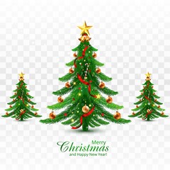 Holiday decorative christmas tree greeting card background