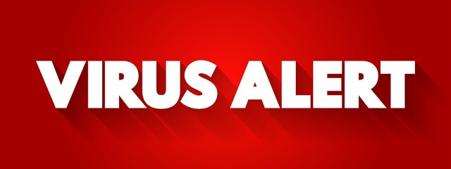 Virus Alert text quote, concept background