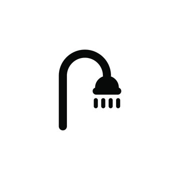 recommend clip art: Vector sign of the Shower symbol is isolated on a white background. Shower icon color editable.
