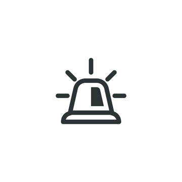 recommend clip art: Vector sign of the Siren symbol is isolated on a white background. Siren icon color editable.