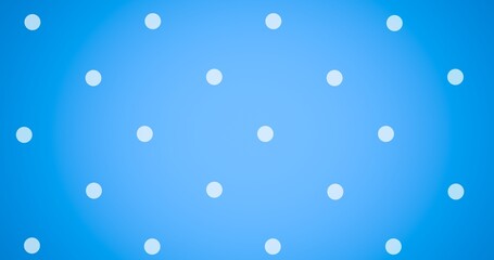 Digital composite of white dotted abstract pattern on blue background with copy space