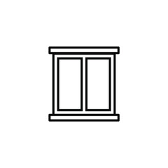 Vector sign of the Window symbol is isolated on a white background. Window icon color editable.
