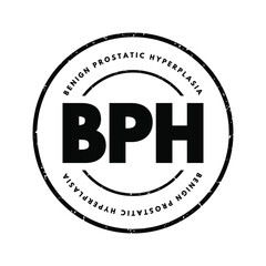 BPH - Benign Prostatic Hyperplasia acronym, medical concept background