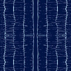 Ethnic Vector Boho Rug. Blue Abstract Ornament. Indigo Artwork Hand drawn. Carpet Trendy Bohemian. Indigo Graphic Design. African Tapestry. Apparel Geometric Hippie.