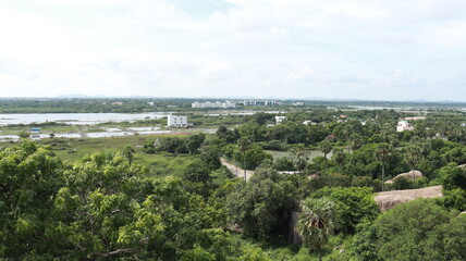 Beautiful scenery and blue sky