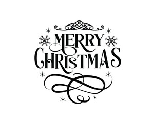 Merry Christmas Quote Design. Happy Holidays Lettering. 