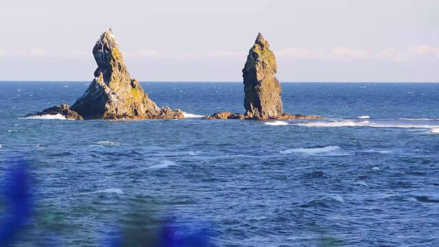 Dva Brata is a tiny island in the Sea of Japan