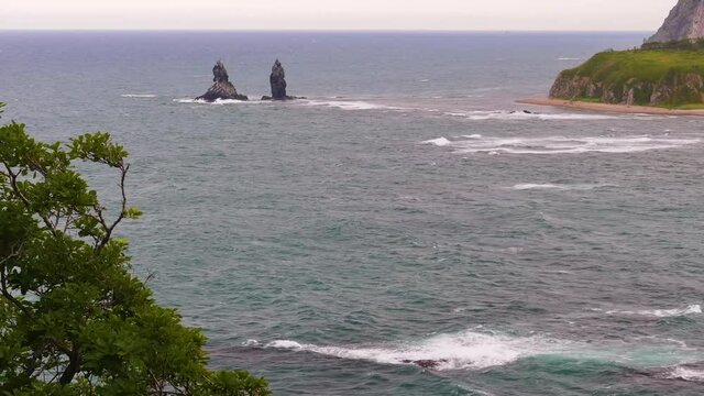 Dva Brata is a tiny island in the Sea of Japan