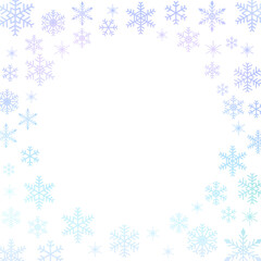 雪の結晶　背景イラスト