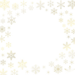 雪の結晶　背景イラスト