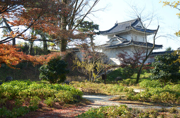 秋の二条城　西南隅櫓　京都市中京区