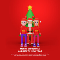 merry christmas and new year concept