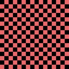 Pink and Black checkerboard seamless pattern background. Vector illustration.