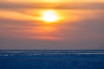 Obraz premium sunset in the sea