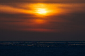 Fototapeta premium sunset over the sea