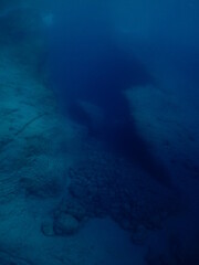 underwater caves and tunnels with nice lightning  sun rays and sun beams relaxing ocean scenery backgrounds