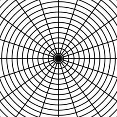 Obraz premium Black circle line radar on the white background. Vector illustration.