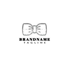 bow tie logo icon design template black isolated vector illustration