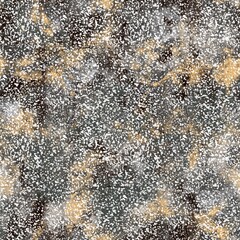 Seamless neutral tan and white distressed grungy motif surface pattern design for print. High quality illustration. Textured textile repeat print swatch. Aged gray dirty elegant abstract illustration.