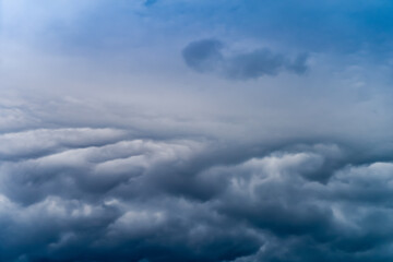 The storm is coming. Heavy torrential rain. Rainfall flash flooding . Metorology weather forecast. Low pressure area. La Nina