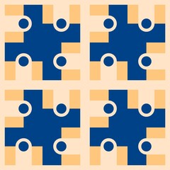 Geometric pattern for fabrics and textiles and packaging and gifts and cards and linens 