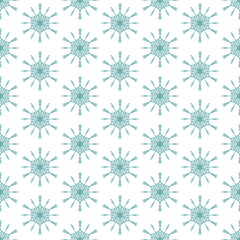 seamless pattern winter background with hand drawn multicolored snowflakes with gradient, snow, swirl, blizzard, design elements. Christmas decor