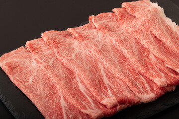 すき焼き肉　(国産黒毛和牛)