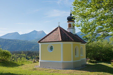 tourist destination pilgrimage chapel Maria Rast in may