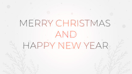 Obraz na płótnie Canvas Merry Christmas and New Year, vector polygonal Christmas background or digital banner. Abstract festive new year design