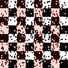 Colorful checkerboard mosaic. Abstract background.