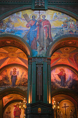 The decoration of the church in honor of the Resurrection of Christ