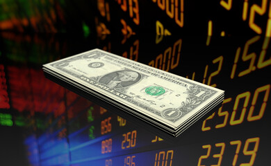 1, 3d rendering, abundance, account, american, bank, bankbook, banking, biz, business, business concept, cash, closeup, coin, commerce, concept, currency, dollar bill, down, economy, euro, europe, exc