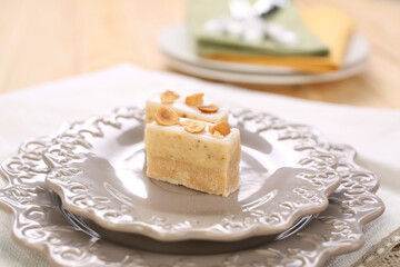 Various homemade bakeries on the table such as cake, pastry, sweet and delicious.