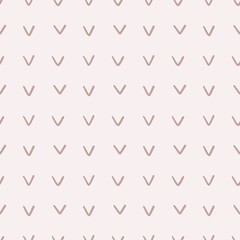 check mark herringbone hand drawn seamless pattern delicate beige color