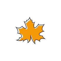 Fototapeta premium maple leaf logo icon desig template vector