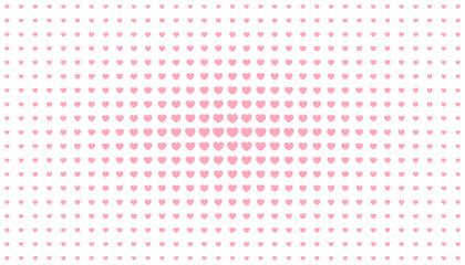 Heart Background. Vector Background with Pink Hearts Pattern