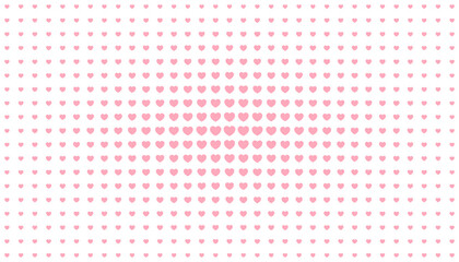 Heart Background. Vector Background with Pink Hearts Pattern