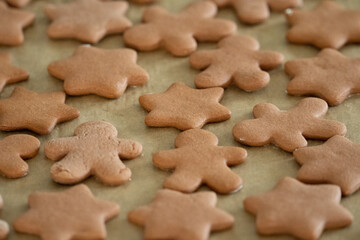 gingerbread cookies on a plate