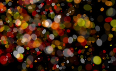 Background template bokeh with light reflections