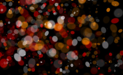 Background template bokeh with light reflections