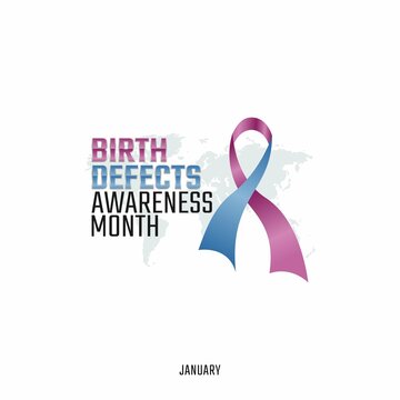 vector graphic of birth defects awareness month good for birth defects awareness month celebration. flat design. flyer design.flat illustration.