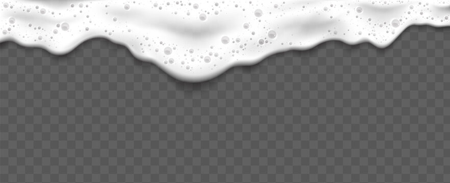 foam background soap shampoo vector. white bubble. fresh detergent. 3d realistic illustration