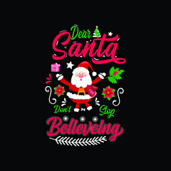 Best typography Christmas t-shirt design
