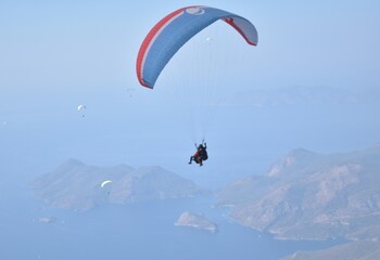 The launch pad for paragliding flights. Paragliding flight