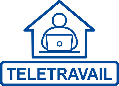 PICTO TELETRAVAIL TRAIT