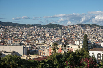 Panoramic view of the southern city of Europe during the day